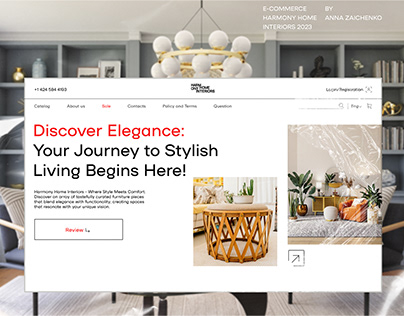 E-commerce Harmony Home Interiors 2023