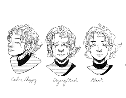 Week 07 - Facial Structure Emotions Concept Art