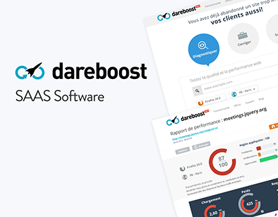 Dareboost, SAAS Software & landing page