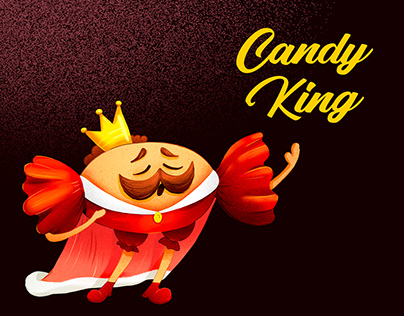 Candy King - brand character designs for candy factory