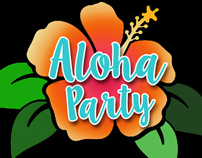 Aloha Party - flyer/banner