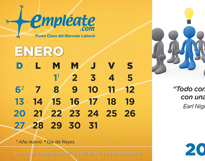 Calendario Empléate 2013