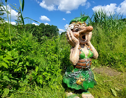 Sculpture giant troll original handmade trolls trollet