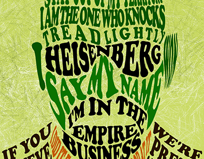 Heisenberg Typography Poster Art