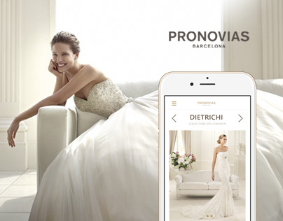 Pronovias. Responsive website concept