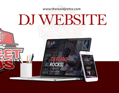 DJ Retro's DJ Website Design