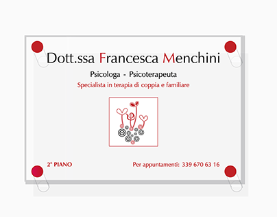 Logo e targa per la Dott.sa Francesca Menchini