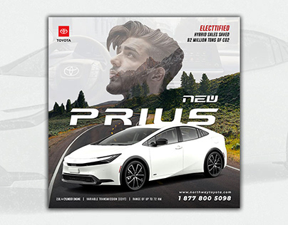2023 New Prius Promotion Advertisment Design