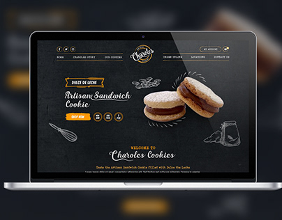 Дизайн сайта "Charoles cookies"