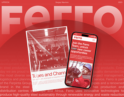 Ferro | Corporate website redesign