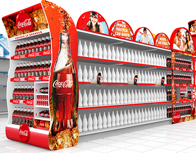 Habillage Rayon Coca Cola - point of purchase
