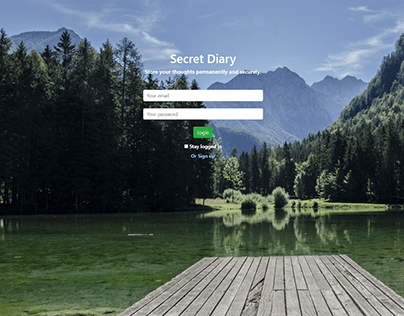 Secret diary web app