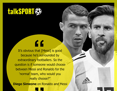 talkSPORT Social Media - Messi Ronaldo