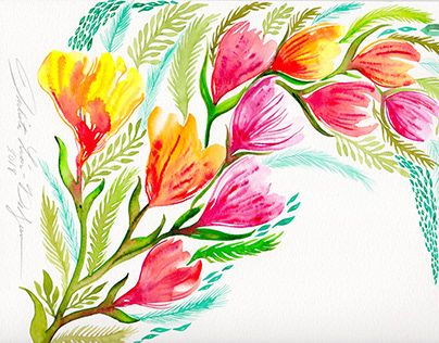 Floral Watercolor Paintings