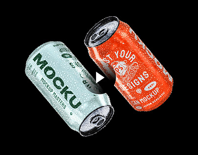 33cl Can - Photoshop video mockup