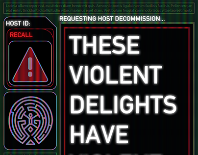 Violent Delights Interface - Westworld (HBO)