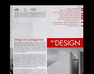 Newsletter DESIGN . Centro Português de Design
