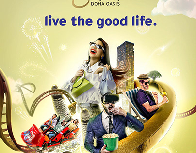 Doha Oasis | Live the goodlife master artwork poster