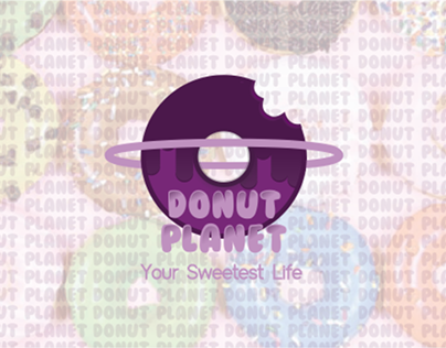 Donut Planet logo process