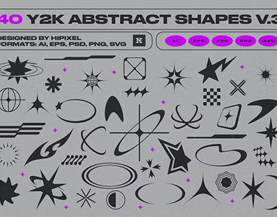 FREE Y2K Abstract Shapes v3