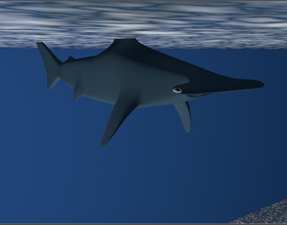 Tiburón modelado 3D