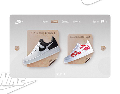 Nike E-commerce UI design