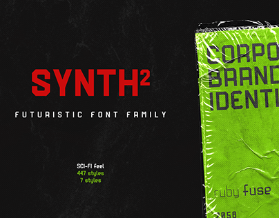 Synth2 Futuristic Font (free to try)