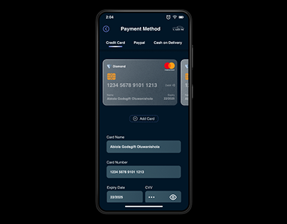 Daily UI Challenge / Day 2 / Credit Card Checkout