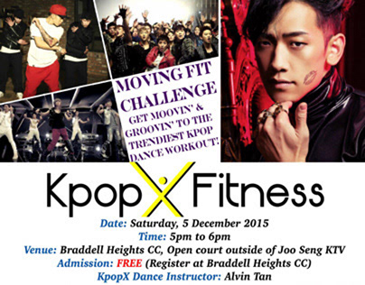 Event Poster - Kpop X Fitness