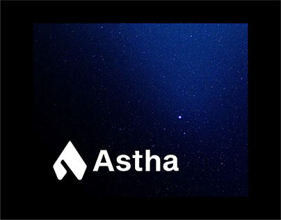 Astha Software Company Logo, Brand Identity Logo Design