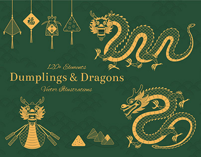 Dragon Boat Festival Vector Illustrations