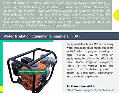 Water Irrigation Equipments Suppliers in UAE