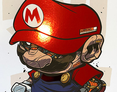 MECHASOUL MARIO v.3 FINE ART PRINT