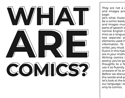 Project thumbnail - E-Book Design/Layout /What Are Comics?