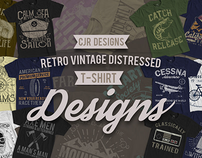 Retro Vintage Distressed Designs