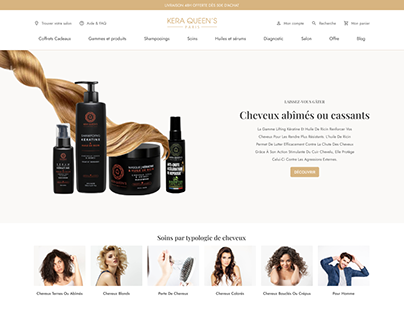 kera Queen's Paris website hair products