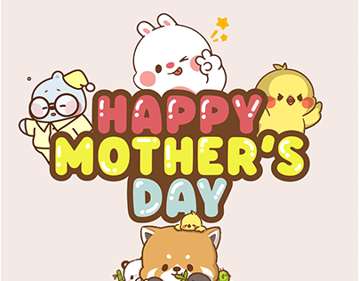 Illustration card for Mother's day