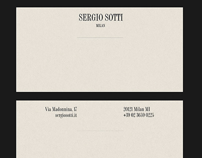 Sergio Sotti / Identity for premium leather shoes brand