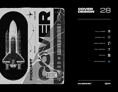 Album cover design template 28