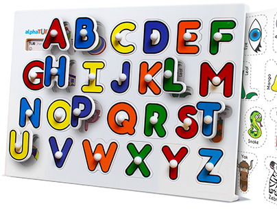 World's simplest alphabet learning pegboard