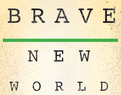 Custom book cover for a brave new world