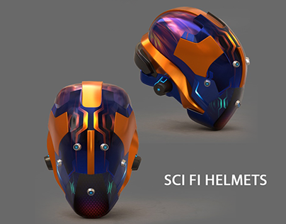 Sci FI 3D Helmets