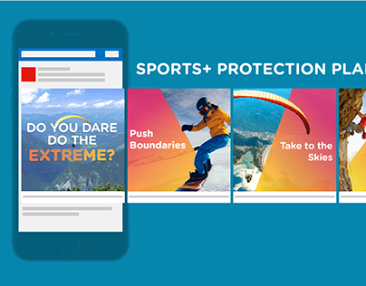 Sports+ Facebook Carousel Ad, Tune Protect
