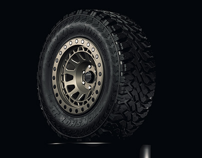 Maxxis Buckshot Mudder II Tire 3D Model