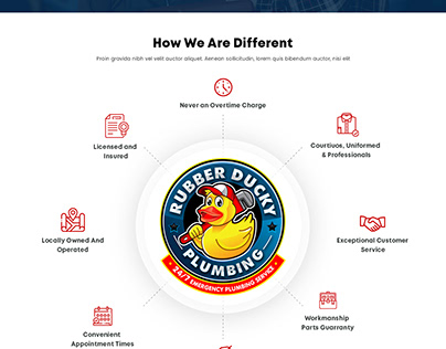 Rubber Duck - PLumbing Web Design