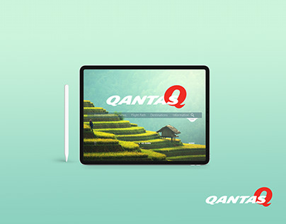 iPad Interface Design for CIT Student work - Qantas Q