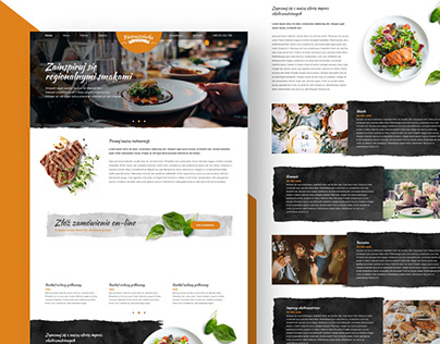 Website for Pietraszówka Restaurant