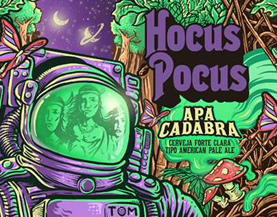 Hocus Pocus - Apa Cadabra Beer Label