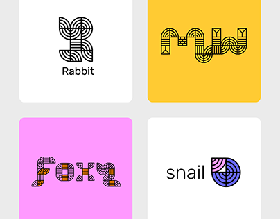 Alphabet Typographic Logos