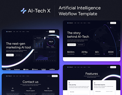 AI-Tech X - AI Webflow Template